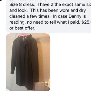 Calvin Klein Black Long Sleeve Dress (size 8)